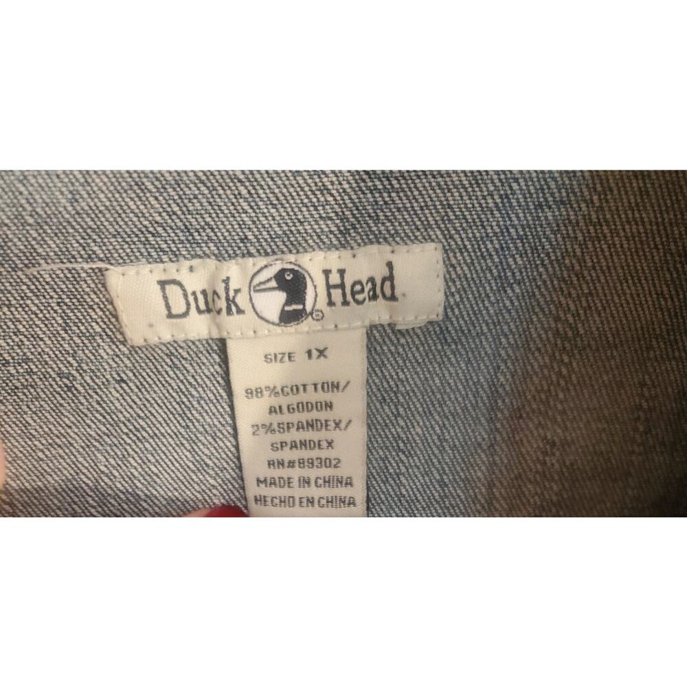 Duckhead Duck Head Jeans Women's Size 1X Classic Denim Jean Jacket Simple Chic - Picture 6 of 6